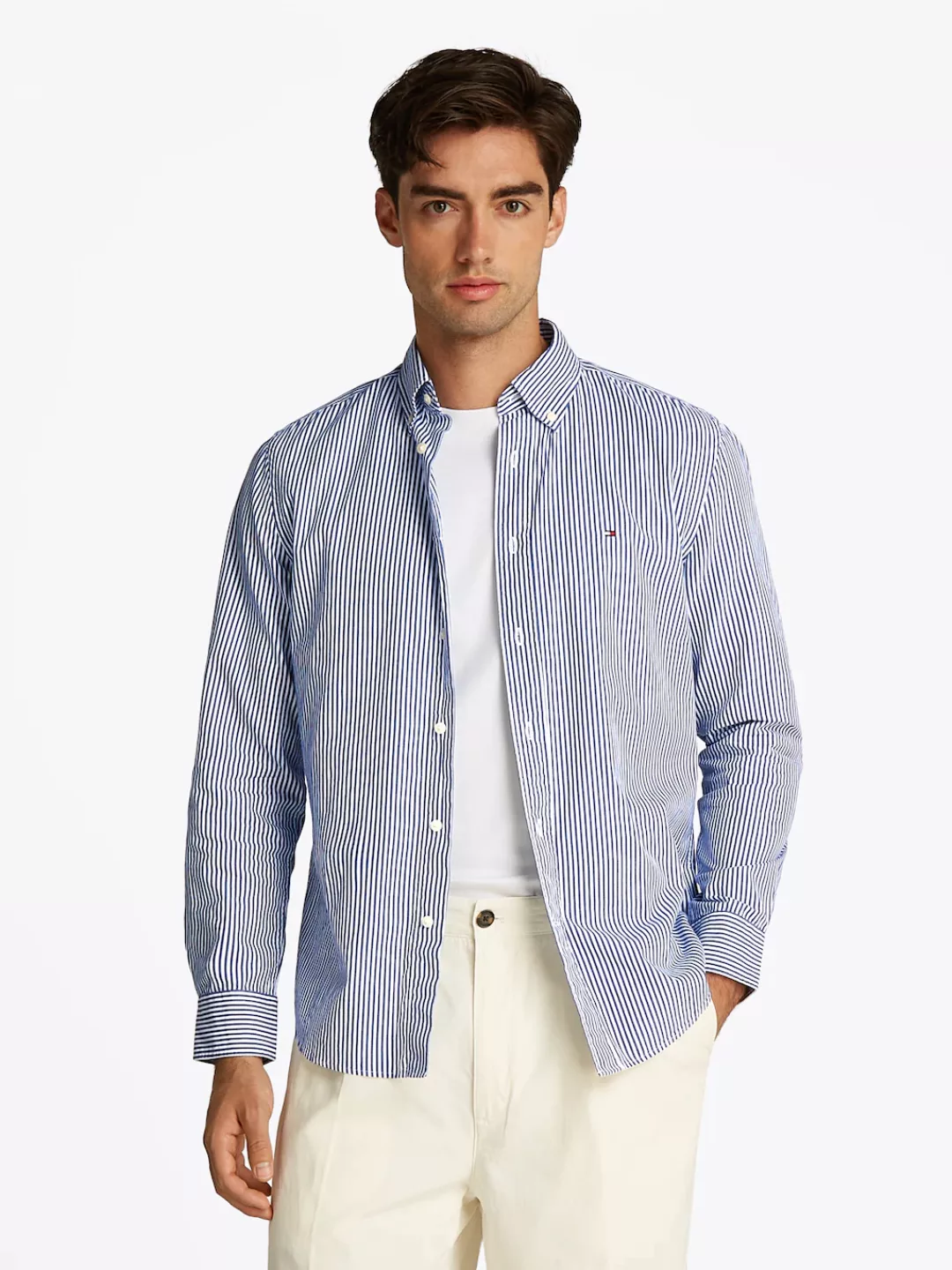 Tommy Hilfiger Langarmhemd FLEX POPLIN CLASSIC günstig online kaufen