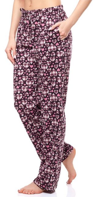 Merry Style Pyjamashorts Damen Schlafanzughose Lang MPP-001 (1-tlg) mit Tas günstig online kaufen