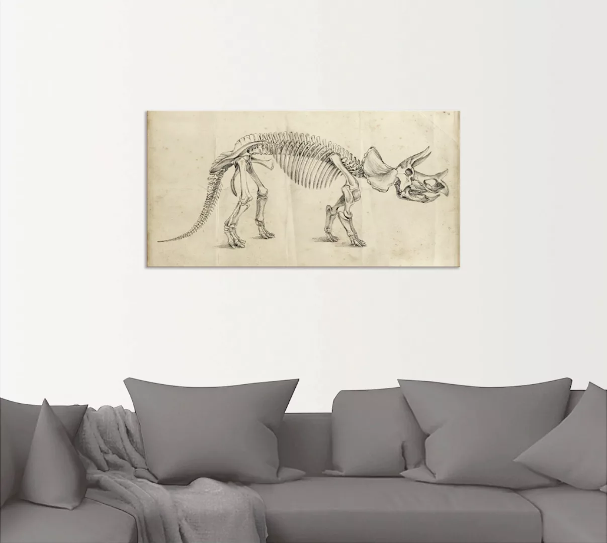 Artland Wandbild »Dinosauria Lehre II«, Dinosaurier, (1 St.), als Alubild, günstig online kaufen