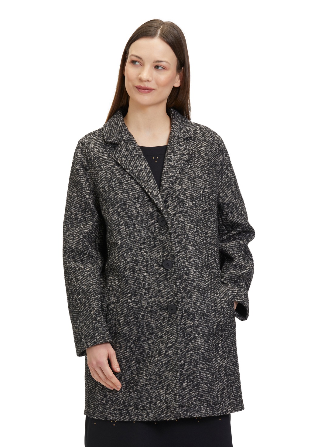 Betty&Co Jackenblazer "Betty & Co Longjacke mit Reverskragen", Material günstig online kaufen