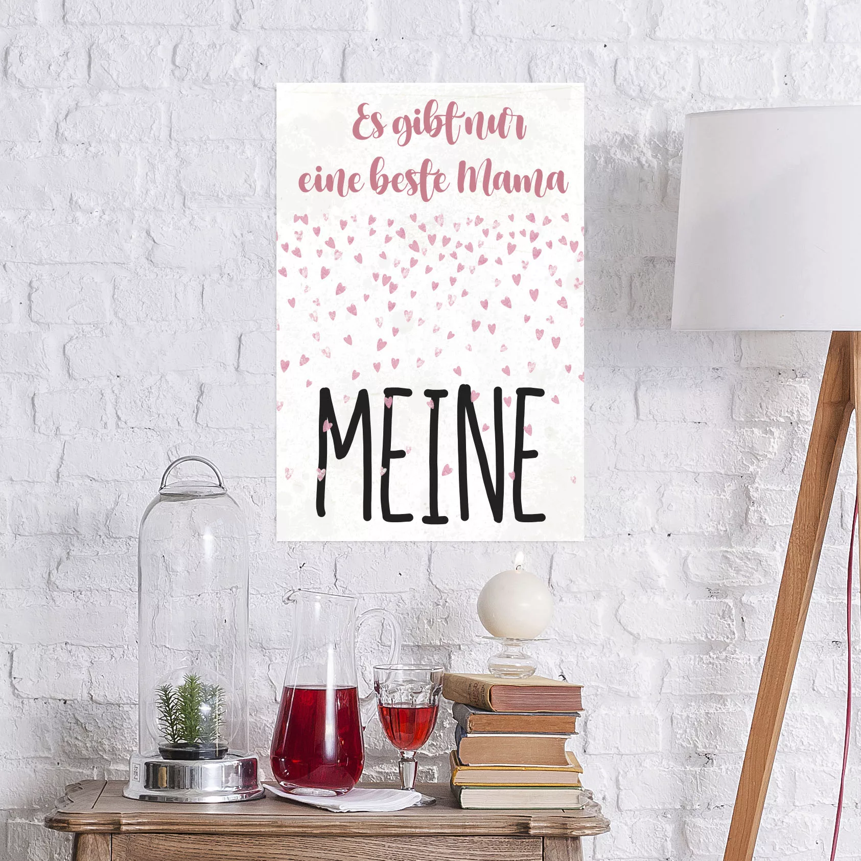 queence Metallbild "Meine Mama", Schriftzüge, (1 St.) günstig online kaufen
