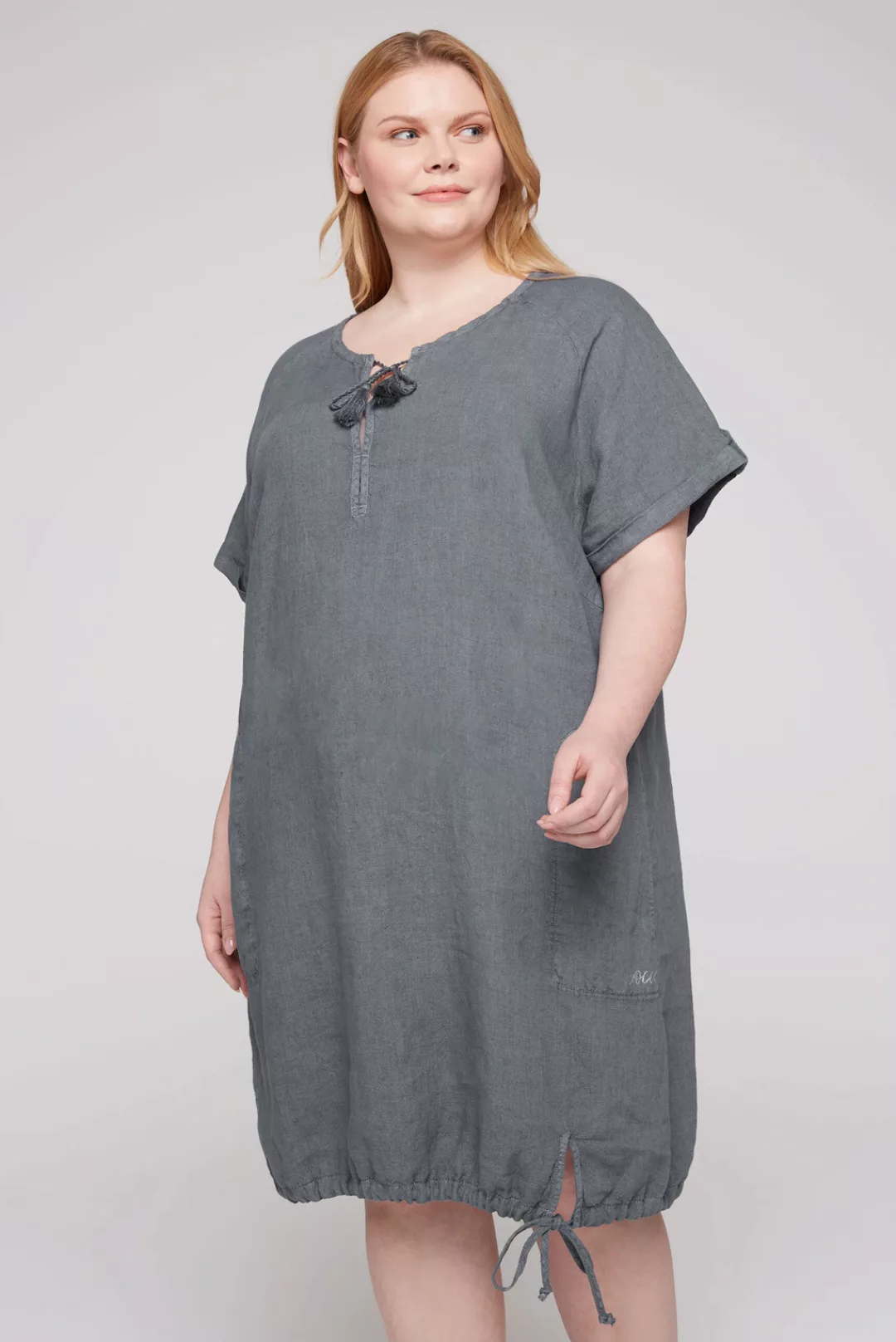 SOCCX Sommerkleid, mit Turn-Up-Ärmel günstig online kaufen