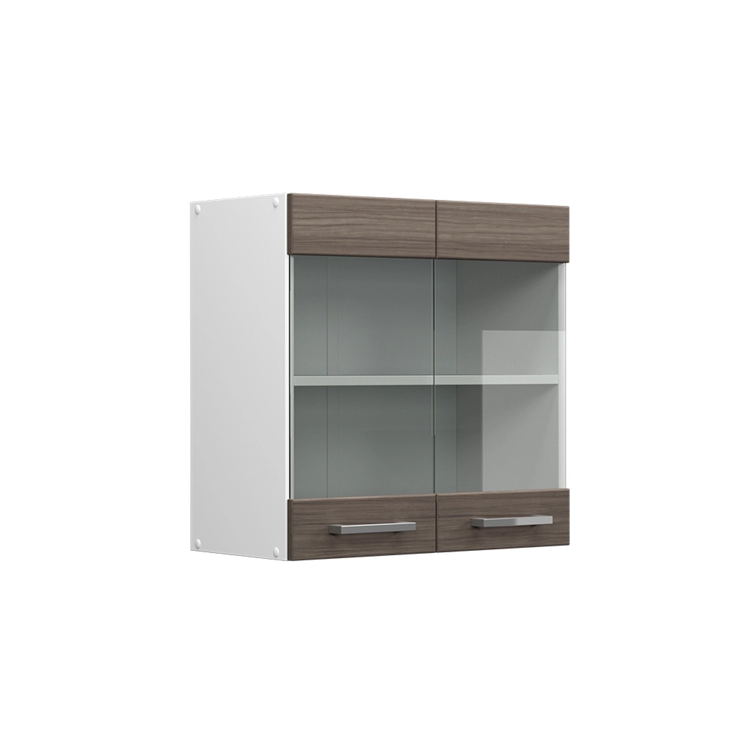 Vicco Glashängeschrank R-Line, Grau/Weiß, 60 cm günstig online kaufen