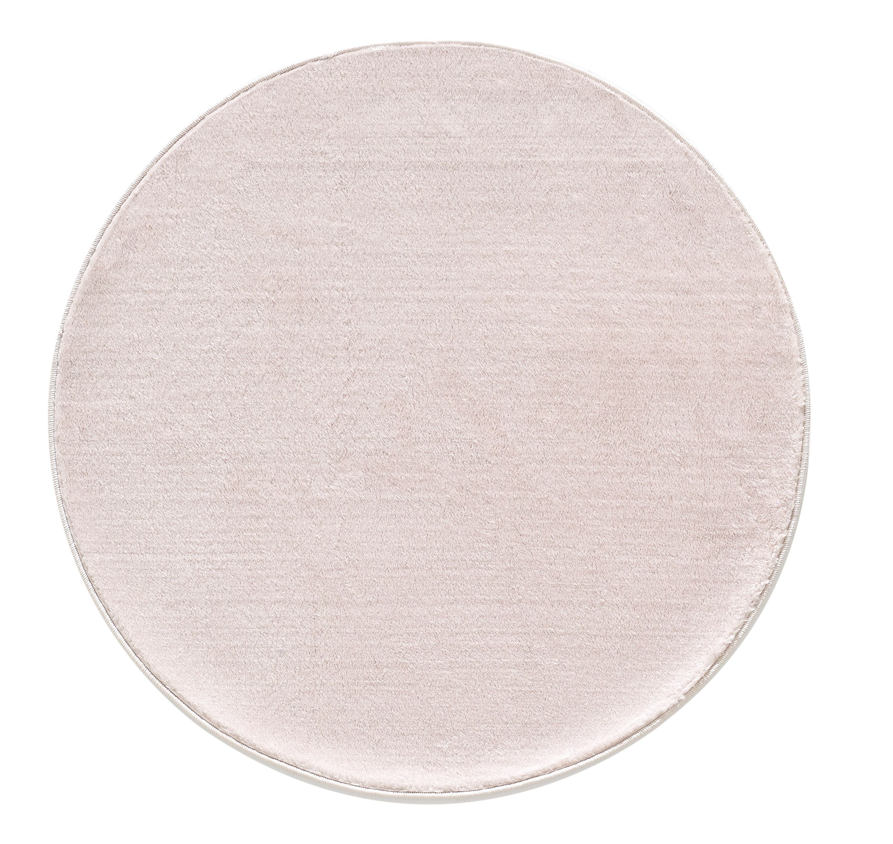 Carpettex Hochflor-Teppich Unicolor - Einfarbig, Rund, günstig online kaufen