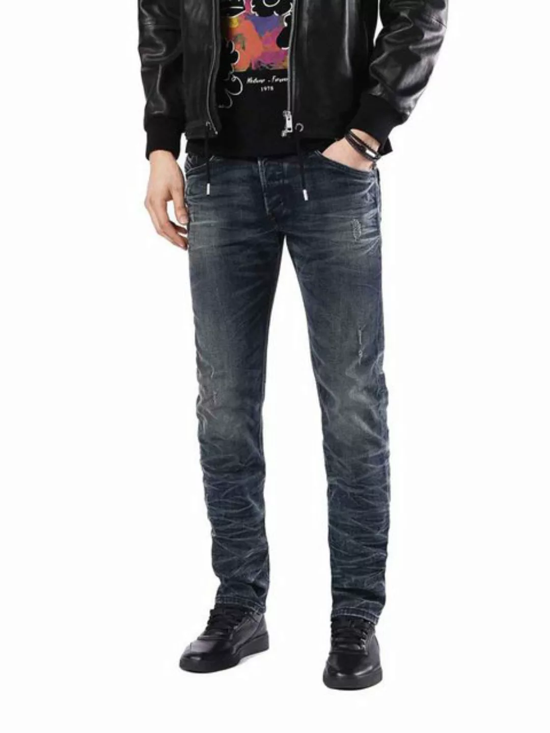 Diesel Slim-fit-Jeans Diesel Belther 0854S Herren Jeans Regular Slim Straig günstig online kaufen