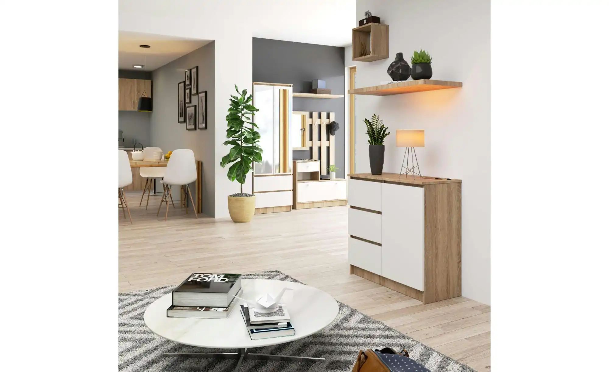Kommode  Kubra ¦ mehrfarbig ¦ Maße (cm): B: 80 H: 77 Kommoden & Sideboards günstig online kaufen