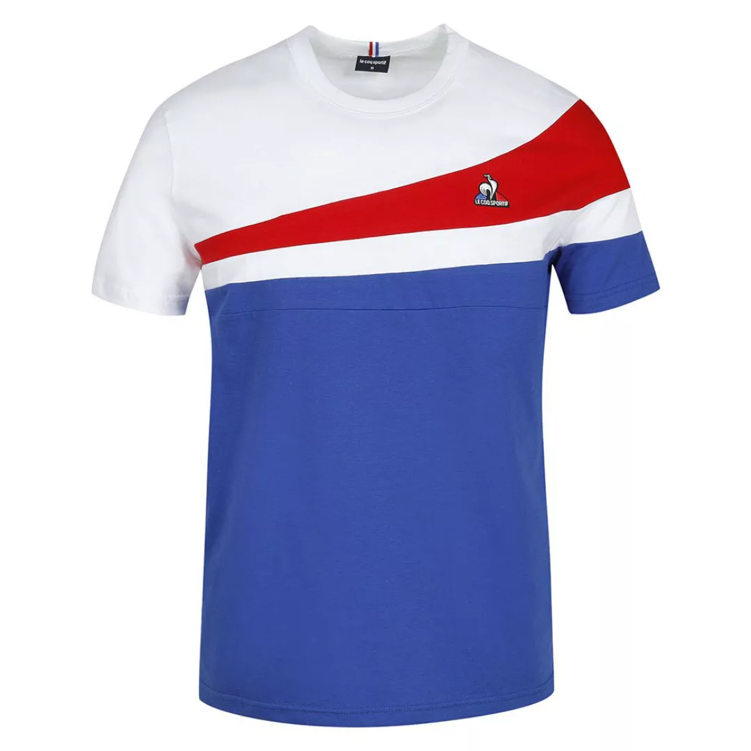 Le Coq Sportif Tri N°1 Kurzärmeliges T-shirt L Cobalt günstig online kaufen