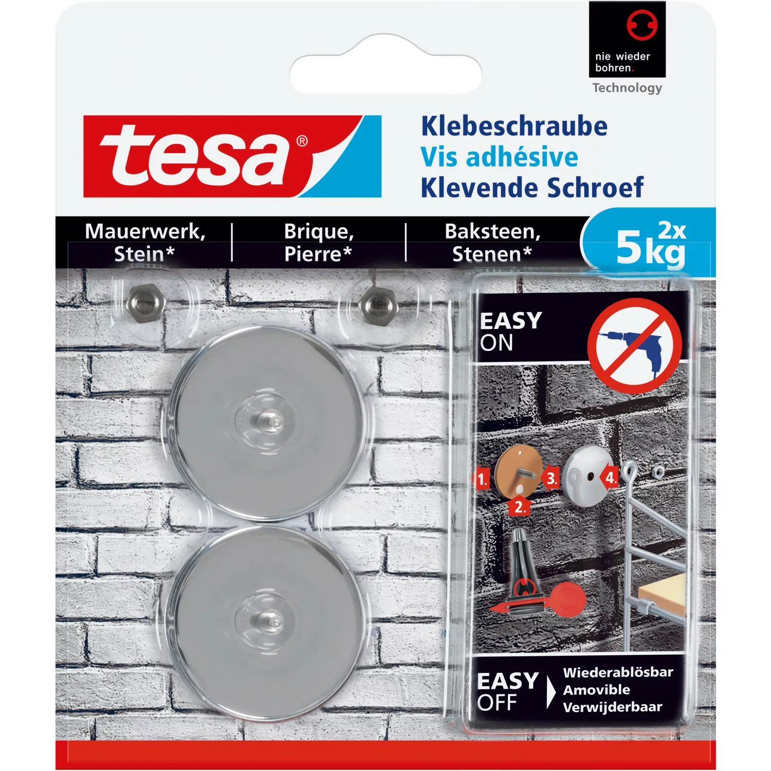 tesa Klebepad tesa Klebeschraube Traglast 5 günstig online kaufen