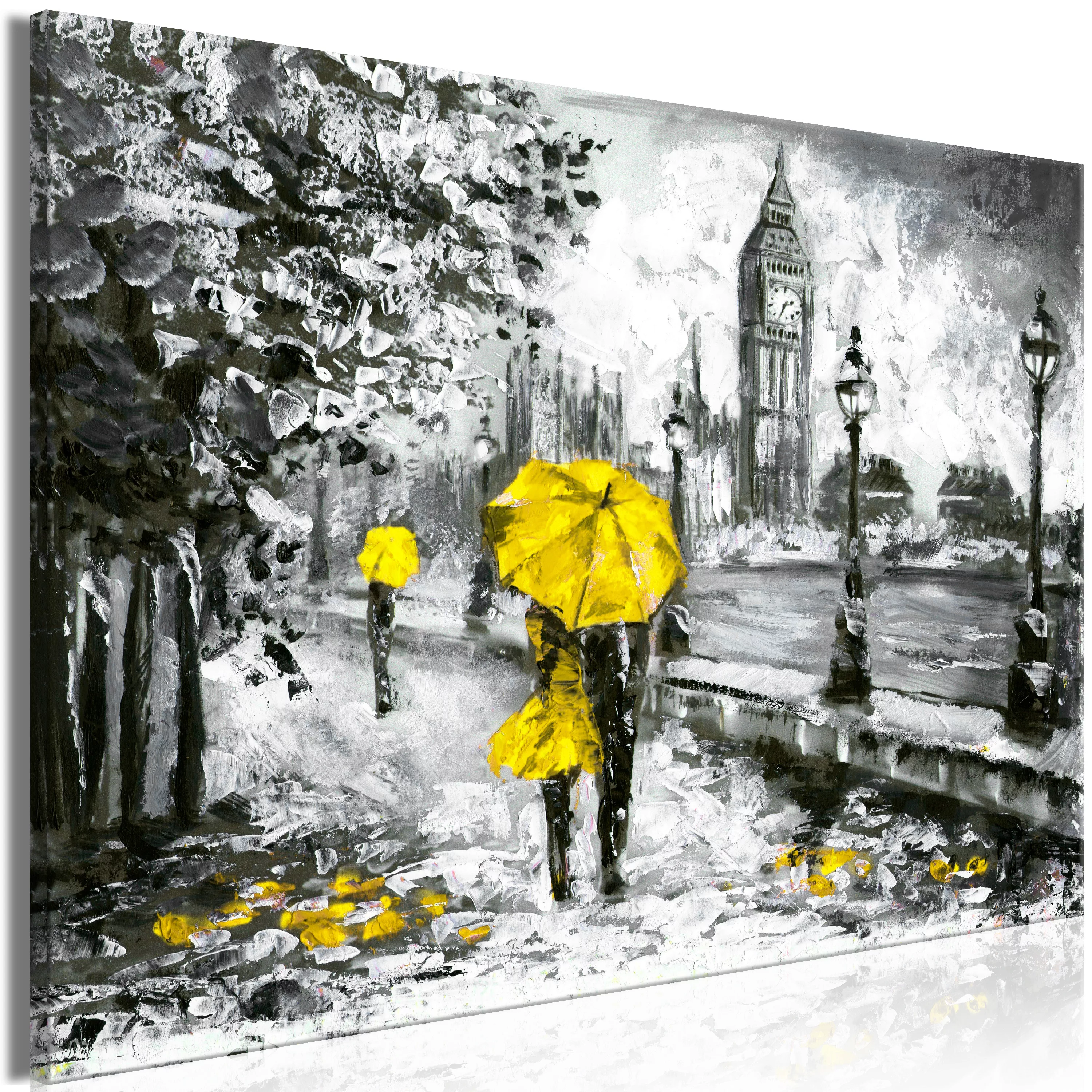 Wandbild - Walk In London (1 Part) Wide Yellow günstig online kaufen