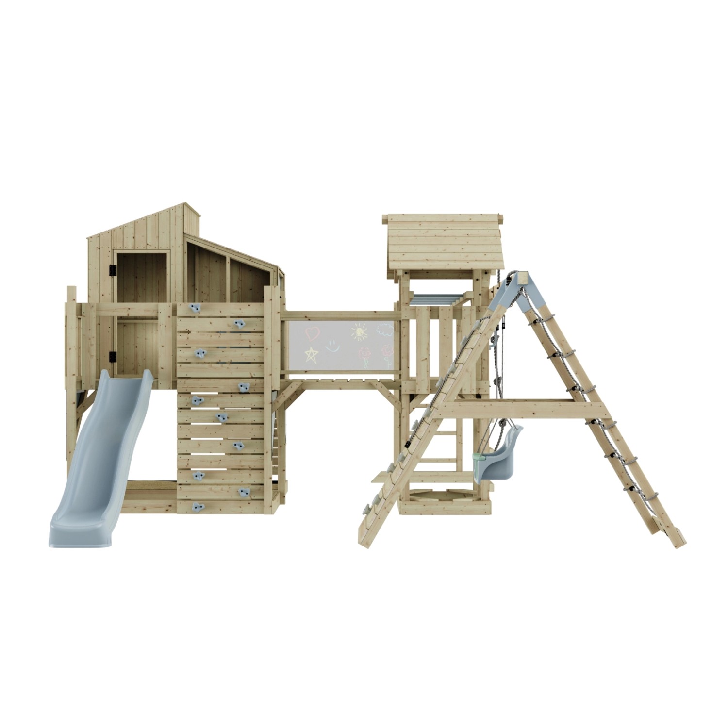 OutdoorToys Spielturm Tammo mit Babyschaukel Eisblau günstig online kaufen