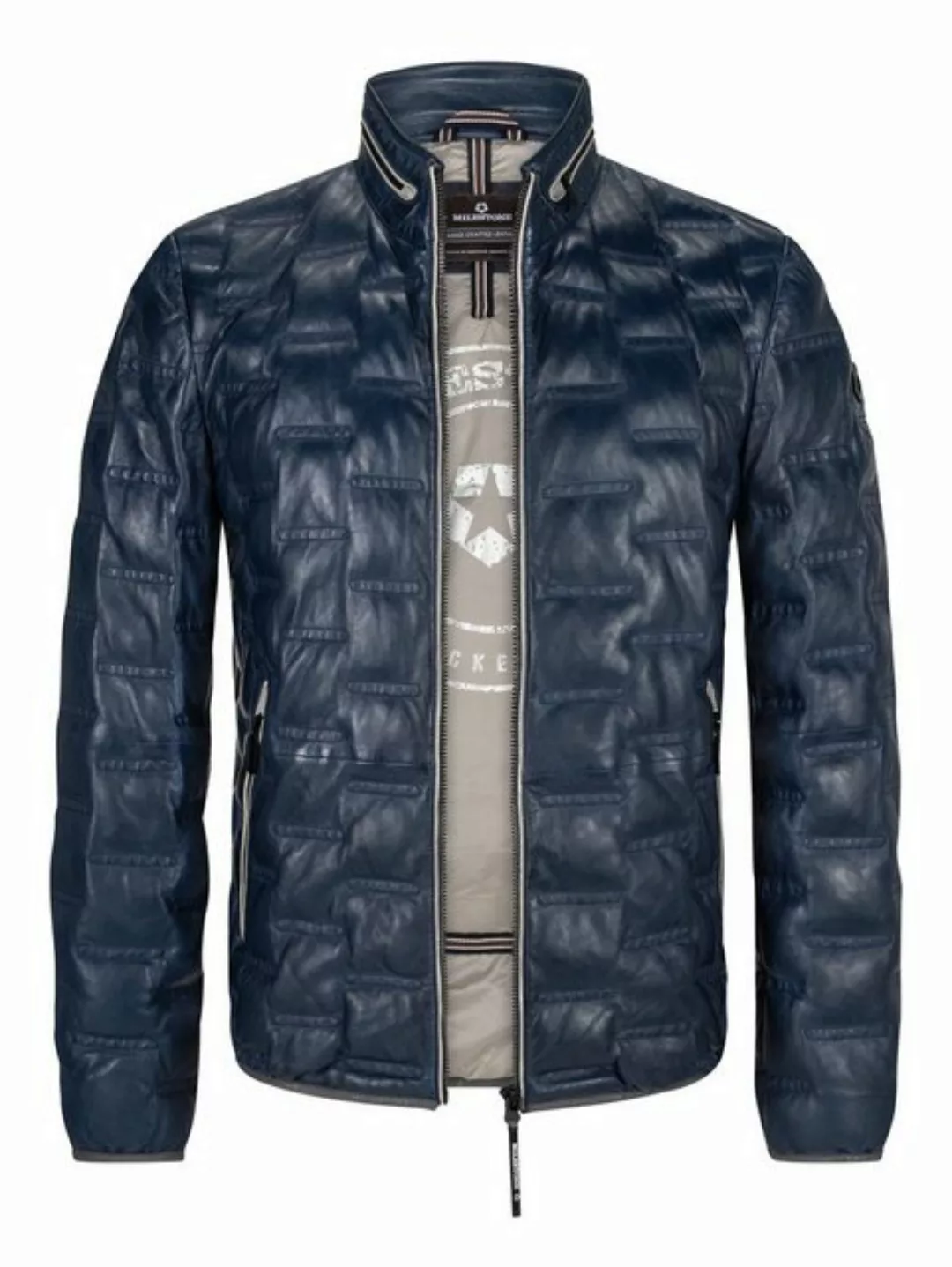 Milestone Lederjacke MSAversa mit Logo Badge günstig online kaufen