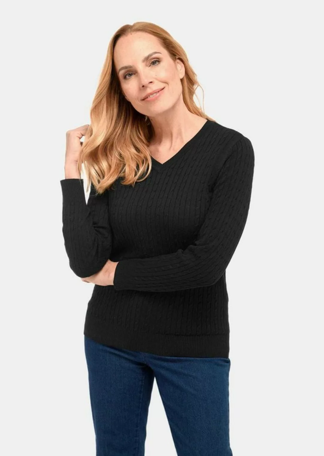 GOLDNER Strickpullover Kurzgröße: günstig online kaufen