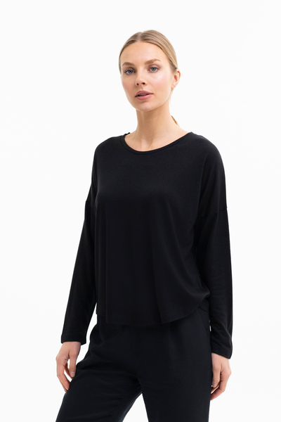 Lilly - Damen Langarmshirt Aus Tencel Lyocell Woll Mix günstig online kaufen