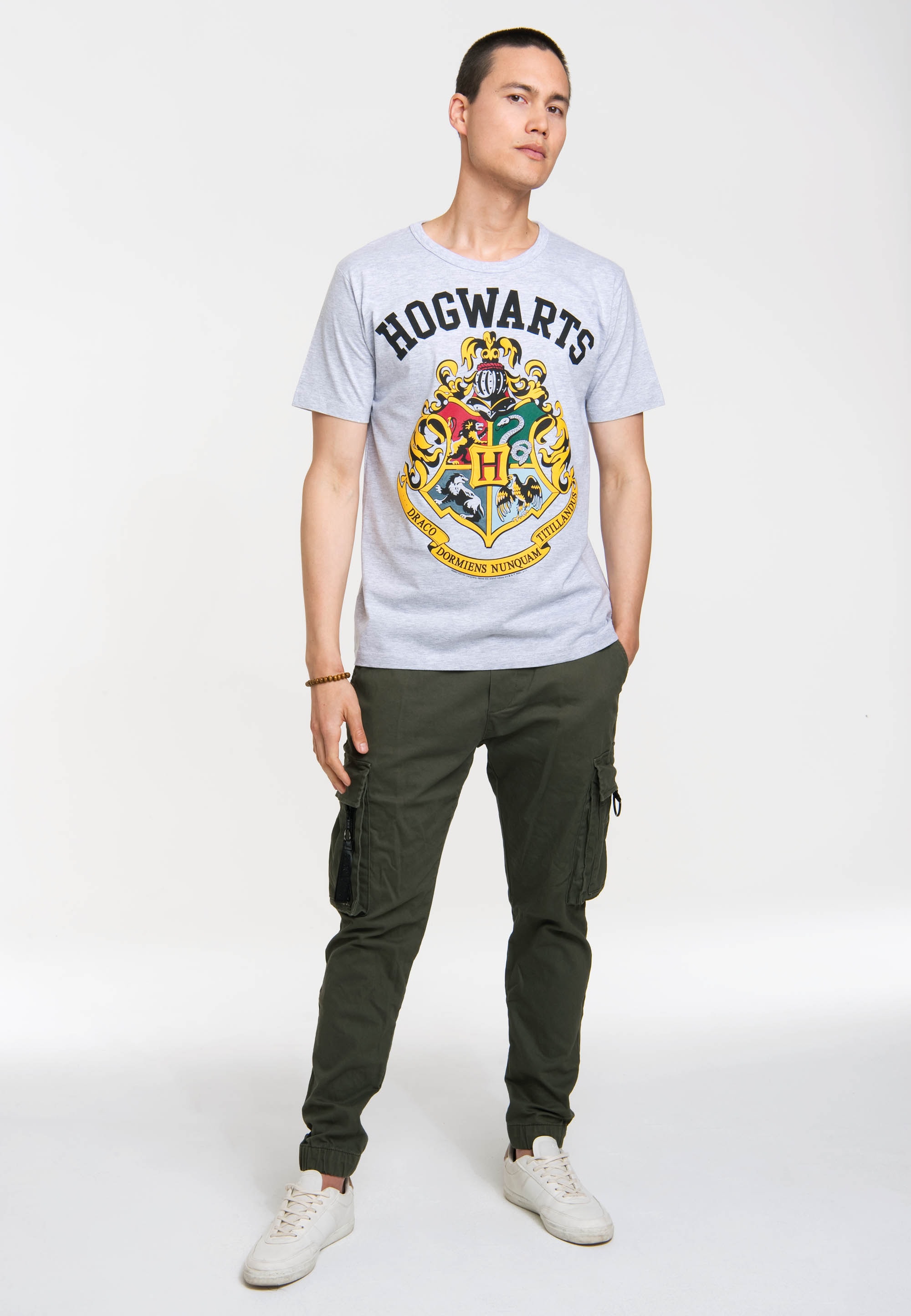LOGOSHIRT T-Shirt "Hogwarts-Logo", mit hochwertigem Siebdruck günstig online kaufen