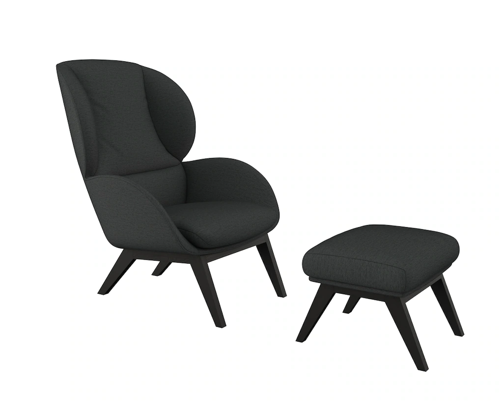 FLEXLUX Ohrensessel "Adria Designsessel, Loungesessel,", Stil & Komfort, or günstig online kaufen