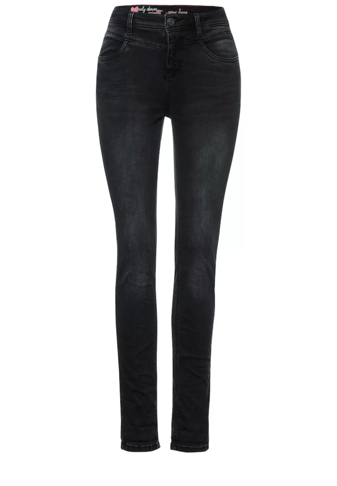 STREET ONE Bequeme Jeans STREET ONE / Da.Jeans / Style QR Jane,hw,black günstig online kaufen