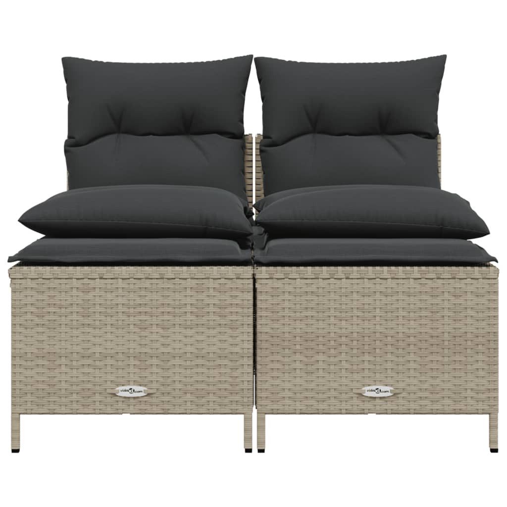 vidaXL Gartenlounge-Set 4-tlg. Garten-Sofagarnitur mit Kissen günstig online kaufen