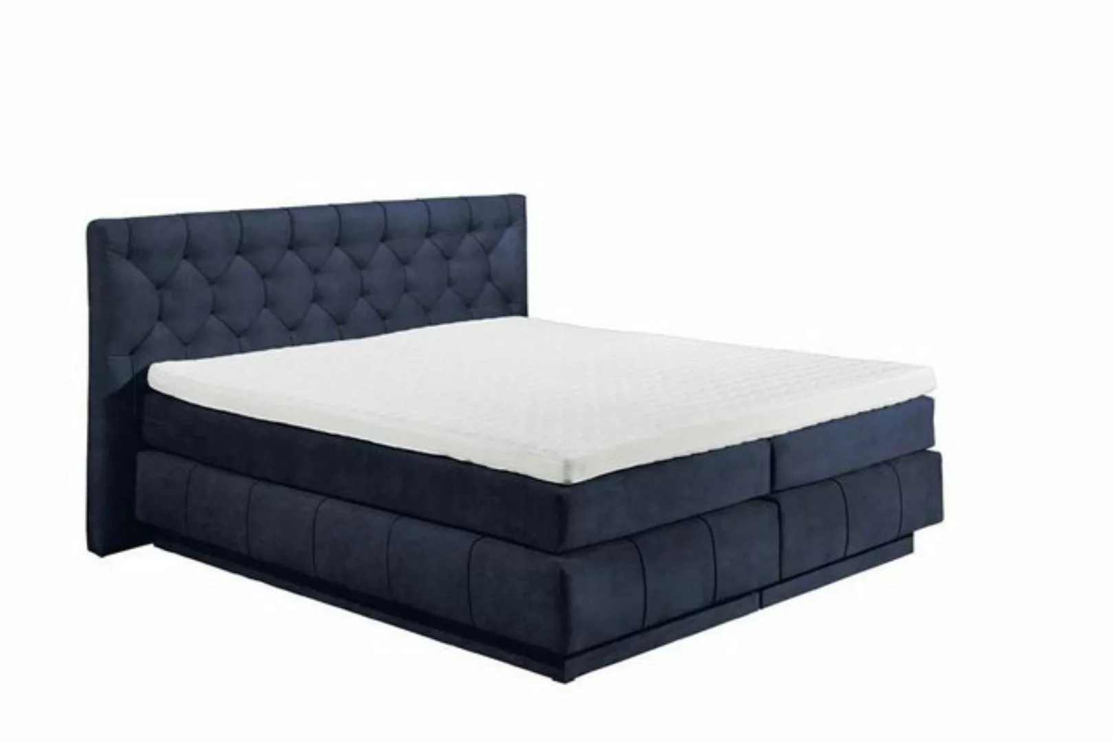 ED EXCITING DESIGN Boxspringliege (180 x 200 cm, Florenz), Blau günstig online kaufen