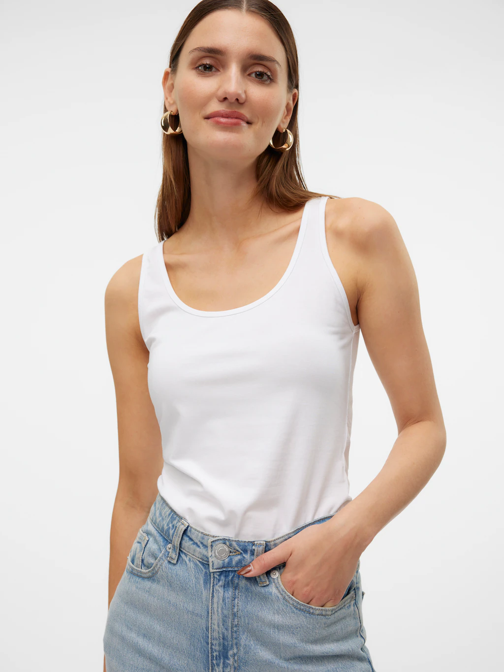 Vero Moda Shirttop "VMLULU LONG TANK TOP JRS GA NOOS" günstig online kaufen