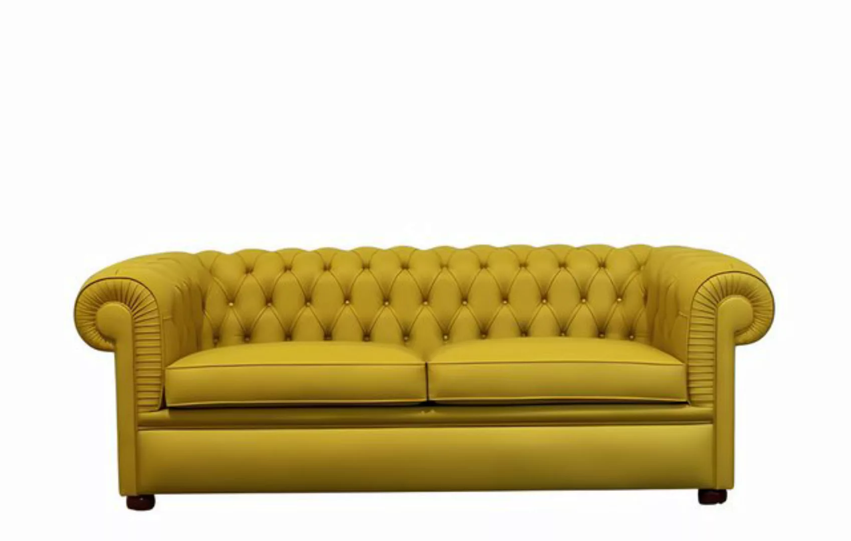 Xlmoebel Sofa Neues 3-Sitzer Chesterfield-Sofa aus Leder mit Polsterung, 1 günstig online kaufen