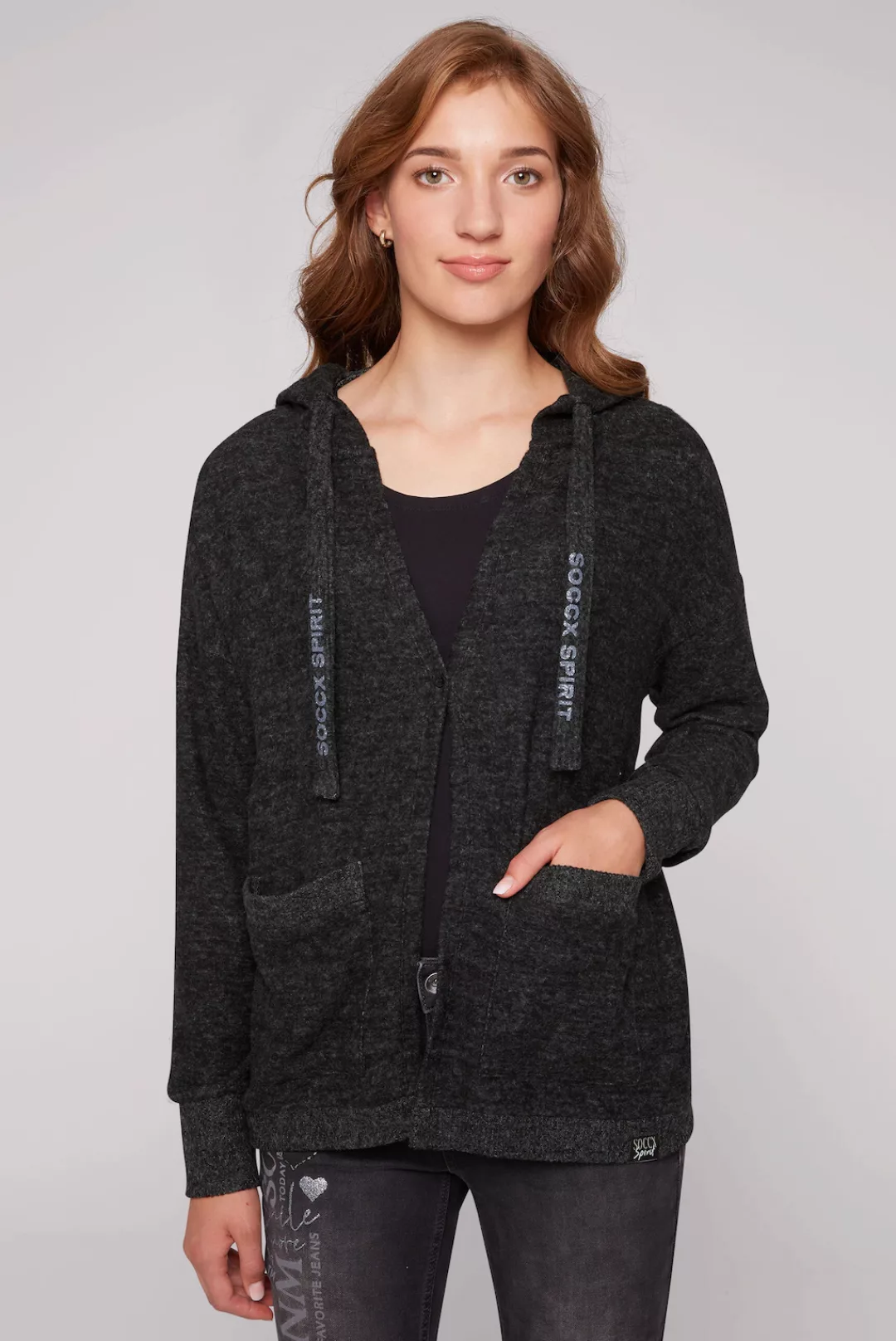 SOCCX Cardigan, aus Feinstrick günstig online kaufen