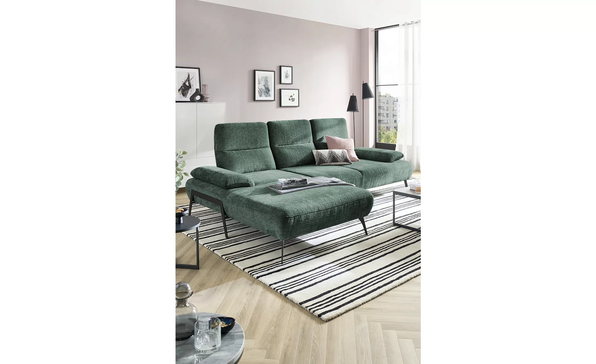 switch Ecksofa  Cesar ¦ grün ¦ Maße (cm): B: 290 H: 102 T: 183 Polstermöbel günstig online kaufen