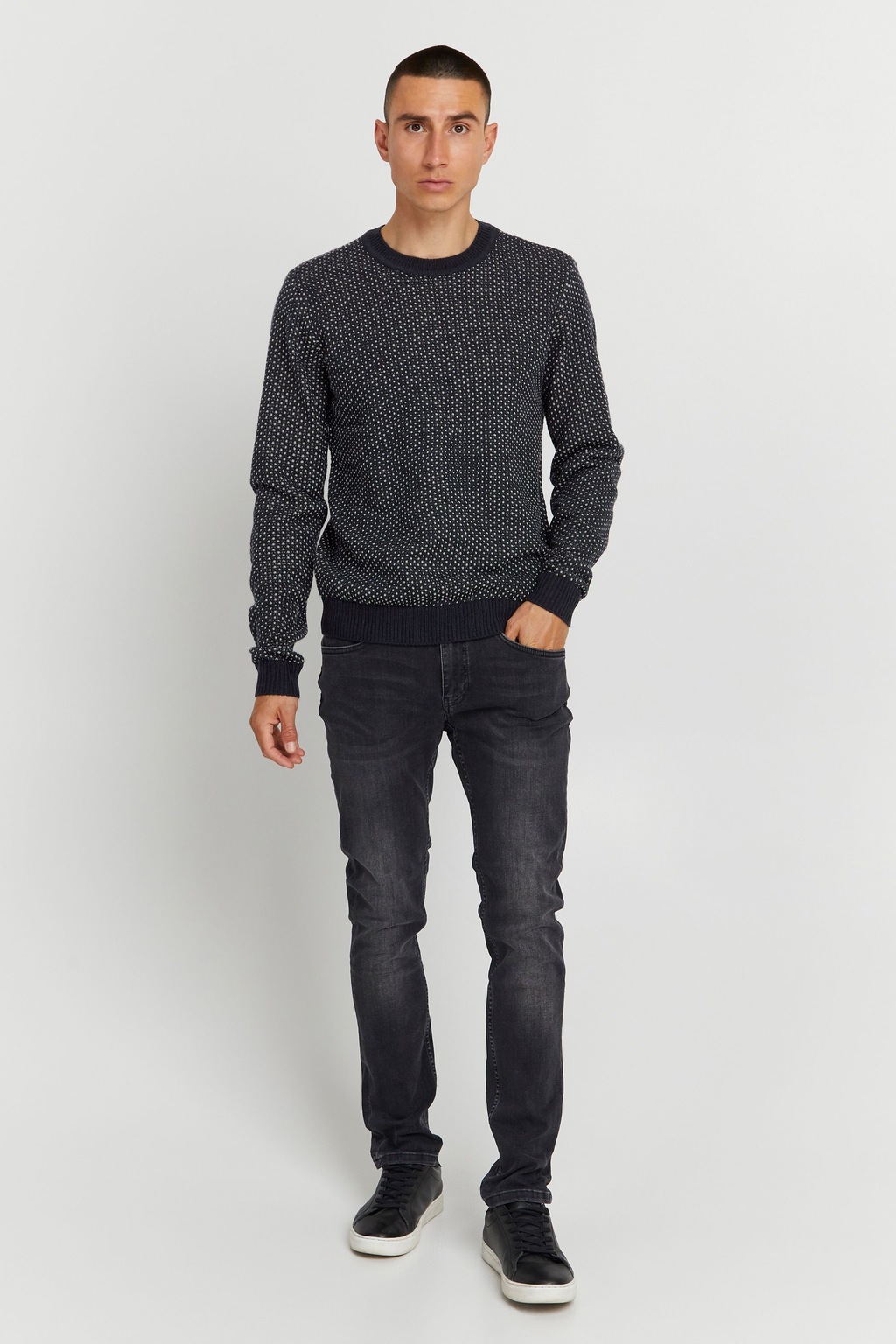 Casual Friday Strickpullover Karl structured crew neck knit 20504528 günstig online kaufen