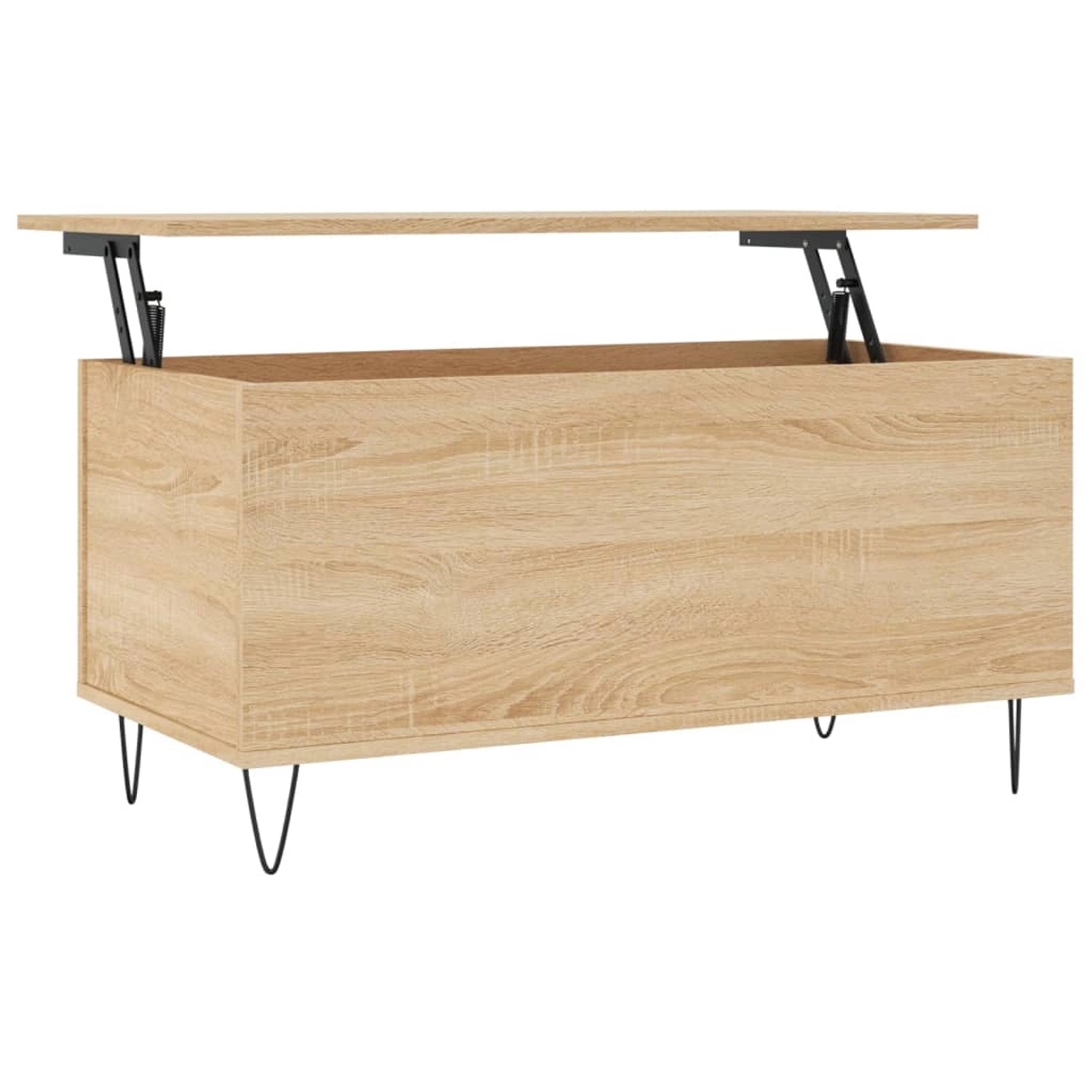 vidaXL Couchtisch Sonoma-Eiche 90x44,5x45 cm Holzwerkstoff Modell 4 günstig online kaufen