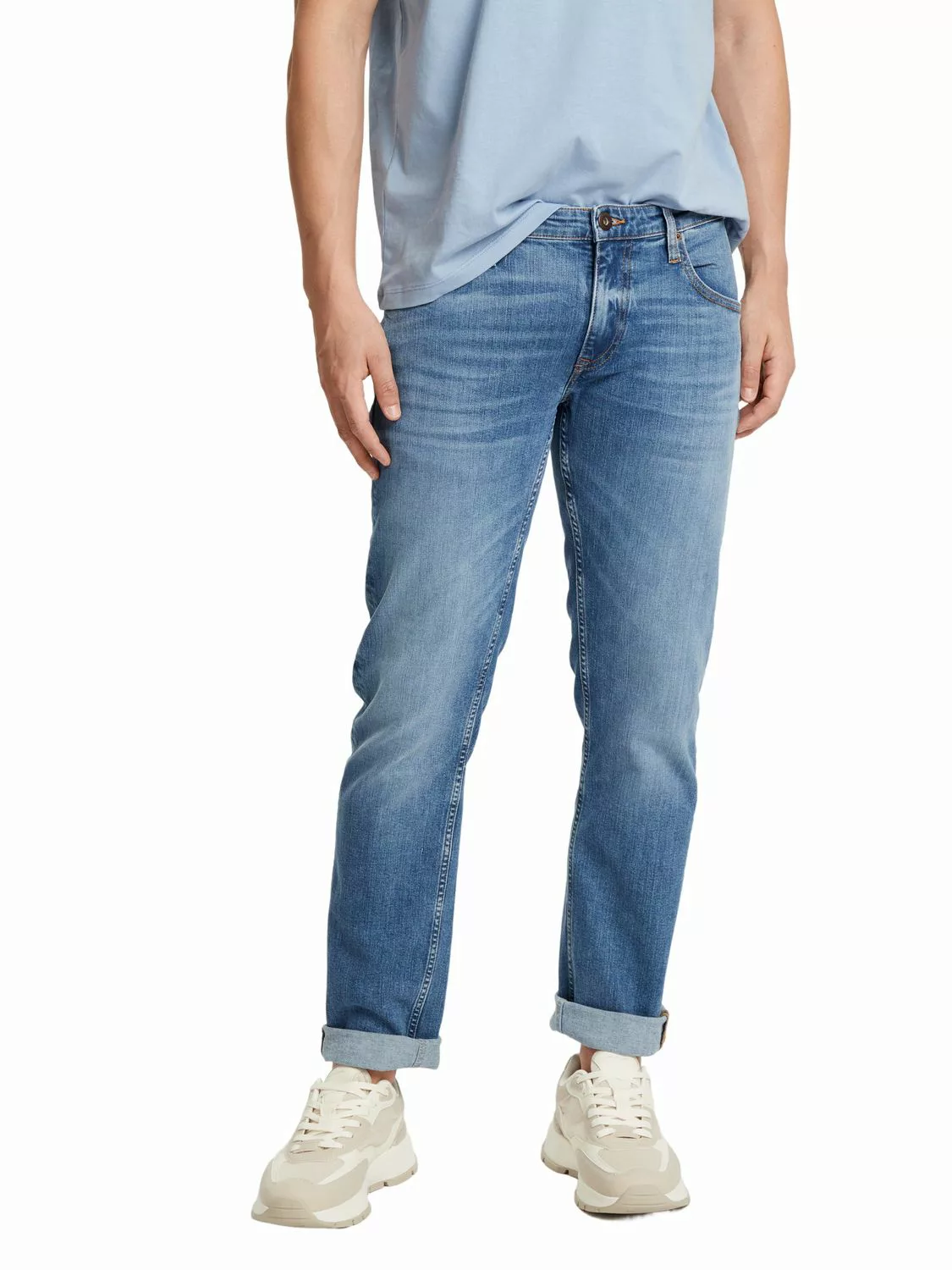 Cross Jeans Herren Jeans DAMIEN - Slim Fit - Blau - Light Blue günstig online kaufen