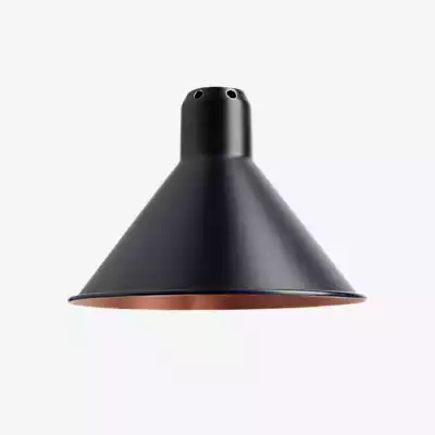 DCW Lampe Gras Lampenschirm classic konisch, schwarz/Kupfer günstig online kaufen