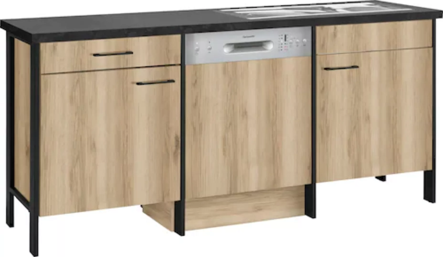 OPTIFIT Spülenschrank "Tokio", 192 cm breit, mit Stahlgestell, mit Vollausz günstig online kaufen