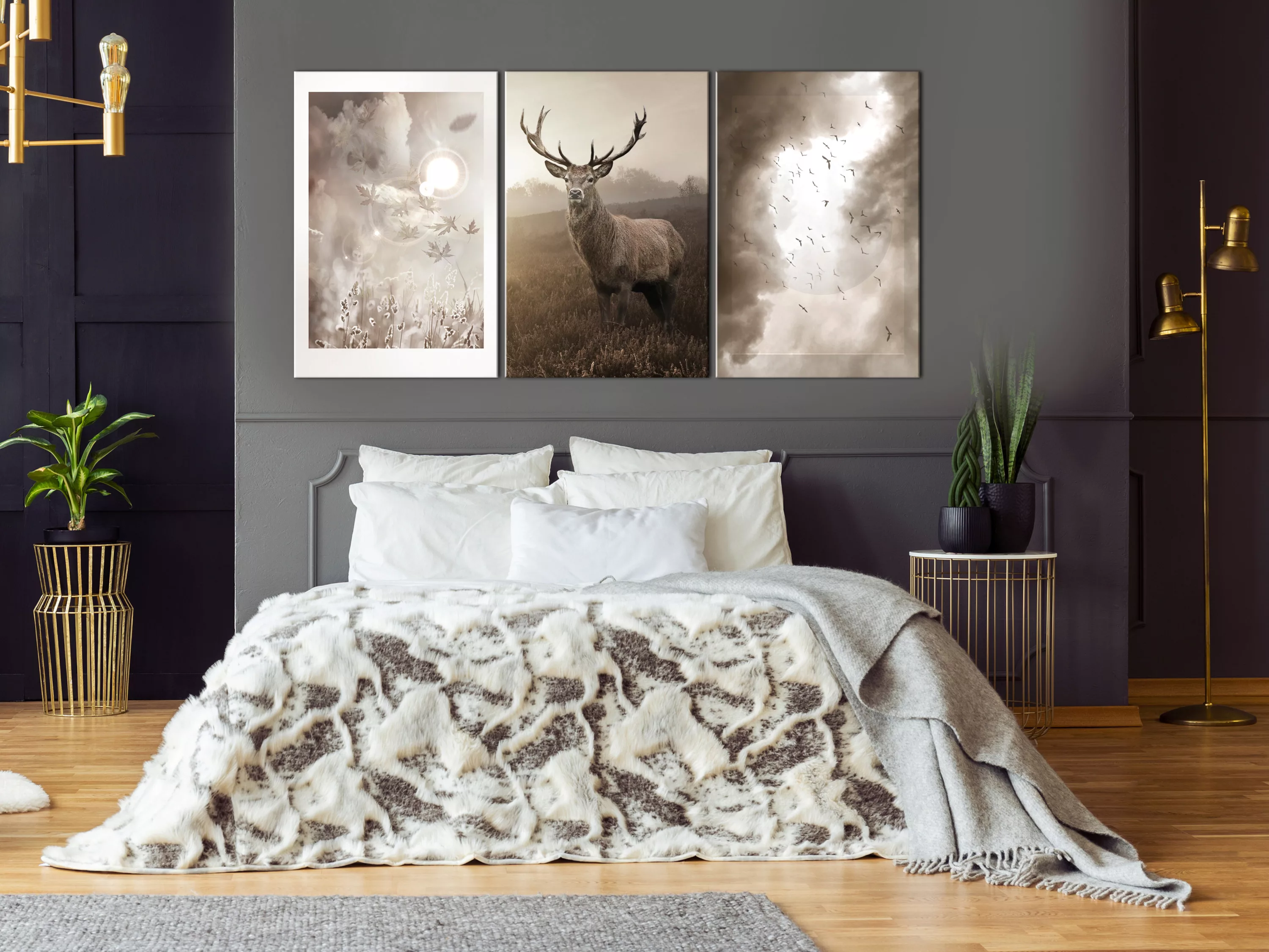 Wandbild - Autumn Evenings (3 Parts) günstig online kaufen