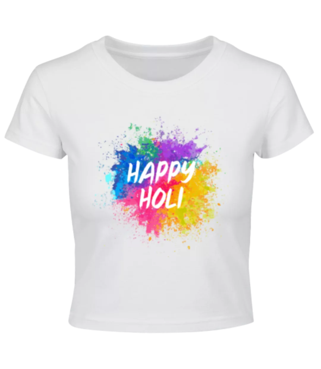 Happy Holi Color Splash · Crop T-Shirt günstig online kaufen