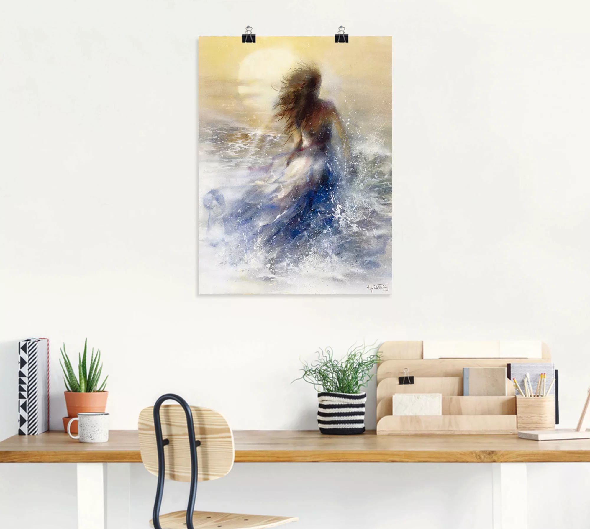 Artland Wandbild »Sommer I«, Frau, (1 St.), als Leinwandbild, Poster, Wanda günstig online kaufen