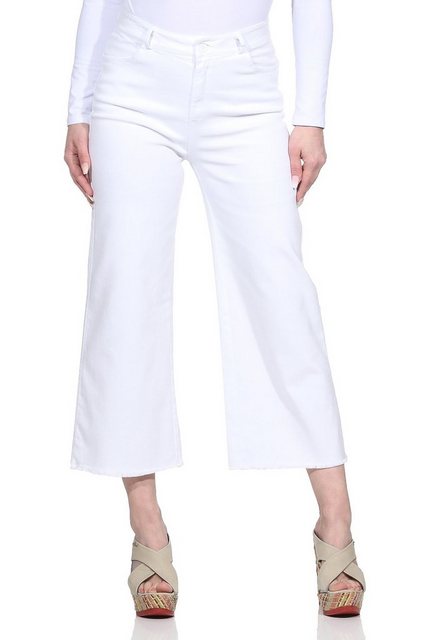 Aurela Damenmode Weite Jeans Wide Leg Jeans Culotte für Damen knöchelfrei, günstig online kaufen