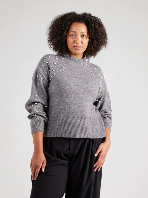 PIECES (Curve) Stehkragenpullover PCREA (1-tlg) Perlen günstig online kaufen