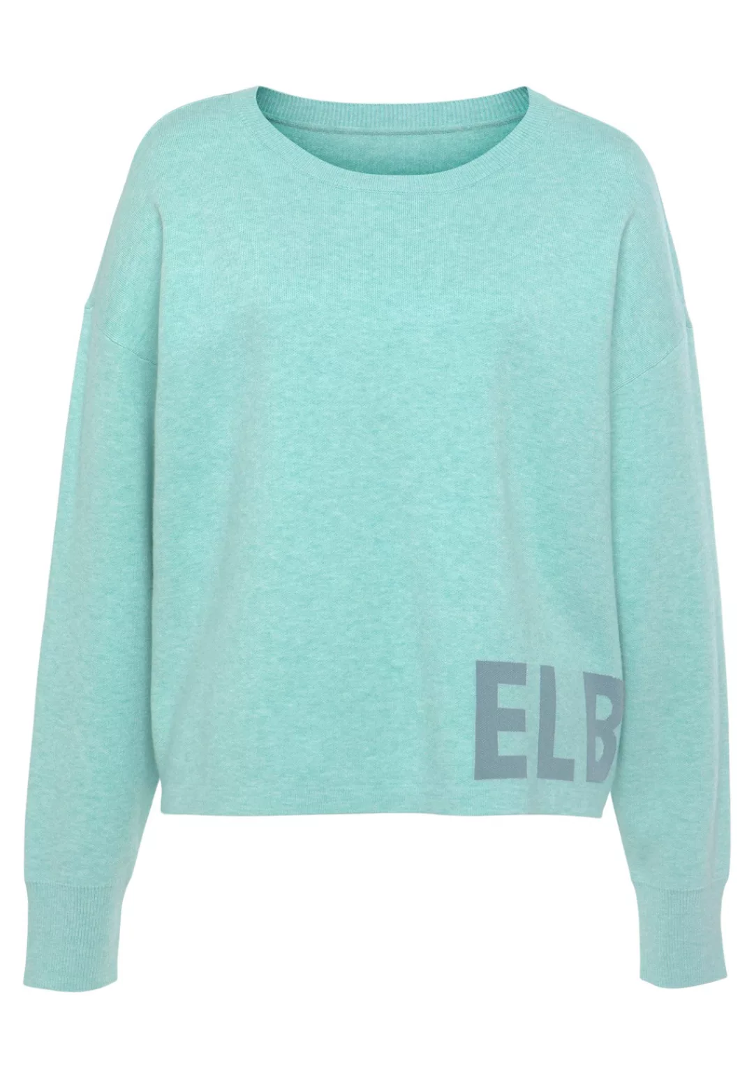 Elbsand Strickpullover -Loungesweatshirt mit eingestricktem Logo günstig online kaufen