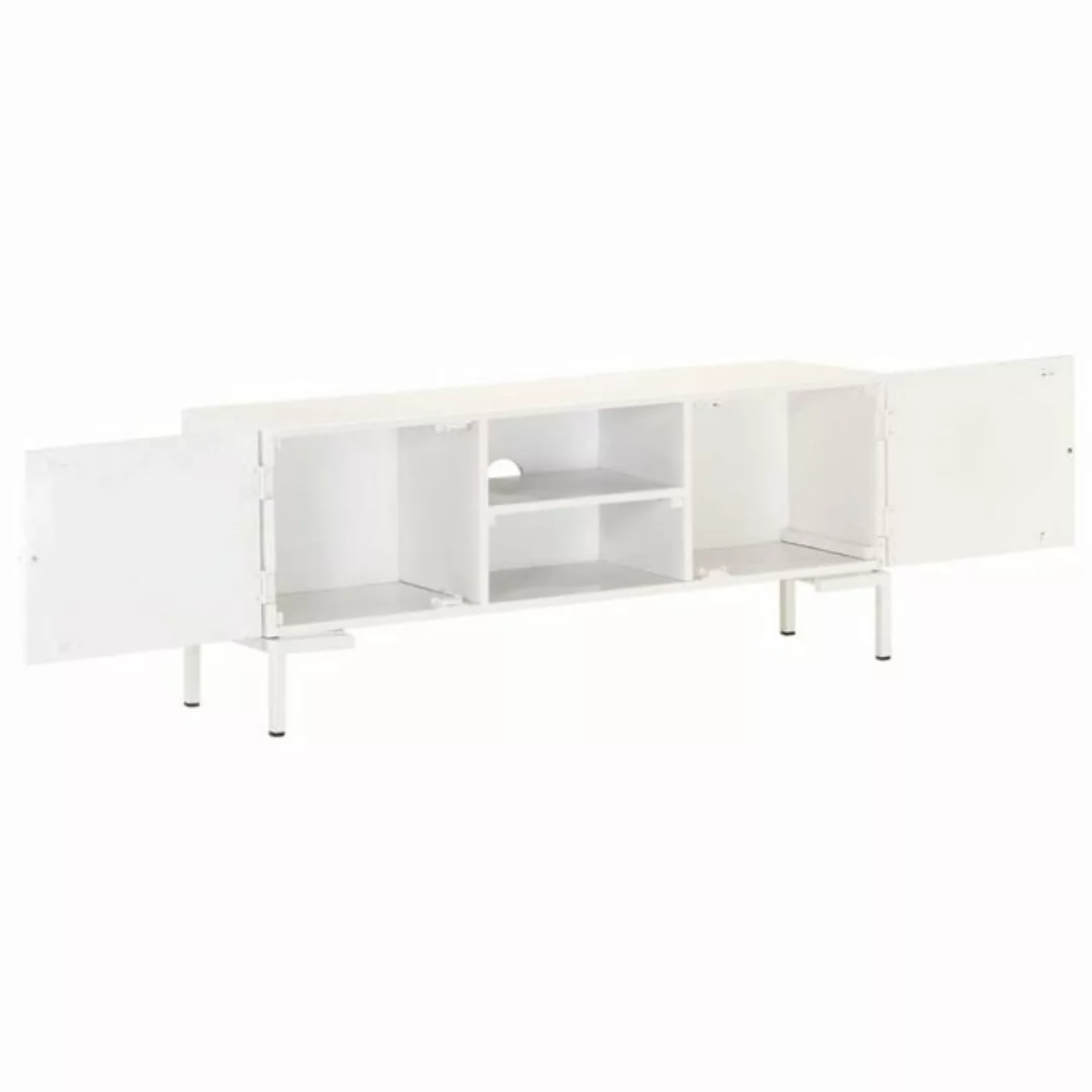 vidaXL TV-Schrank TV-Schrank Weiß 115x30x46 cm Massivholz Mango Lowboard günstig online kaufen