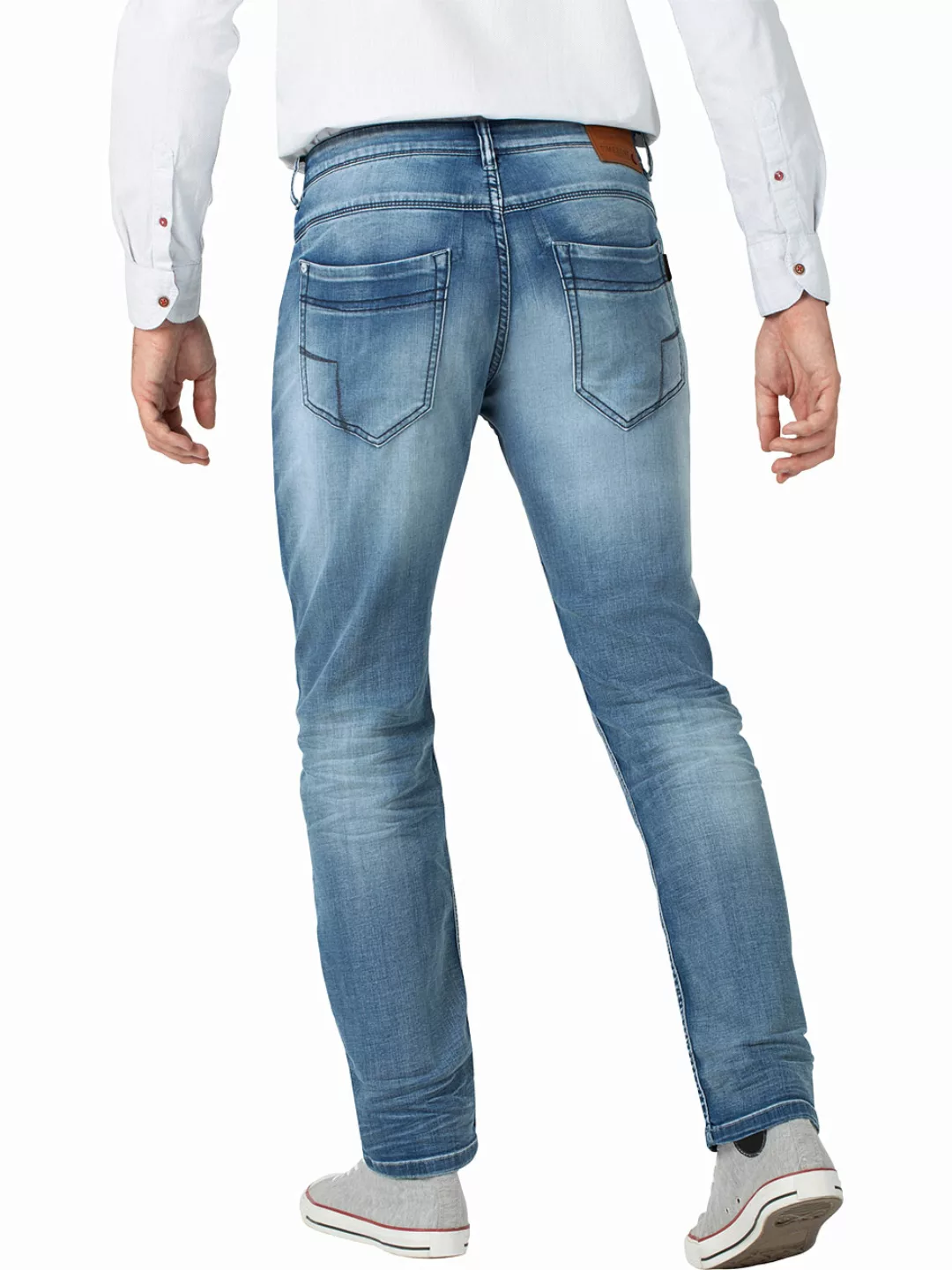 TIMEZONE Herren Jeans ScottTZ - Slim Fit - Blau - Antique Blue Wash günstig online kaufen