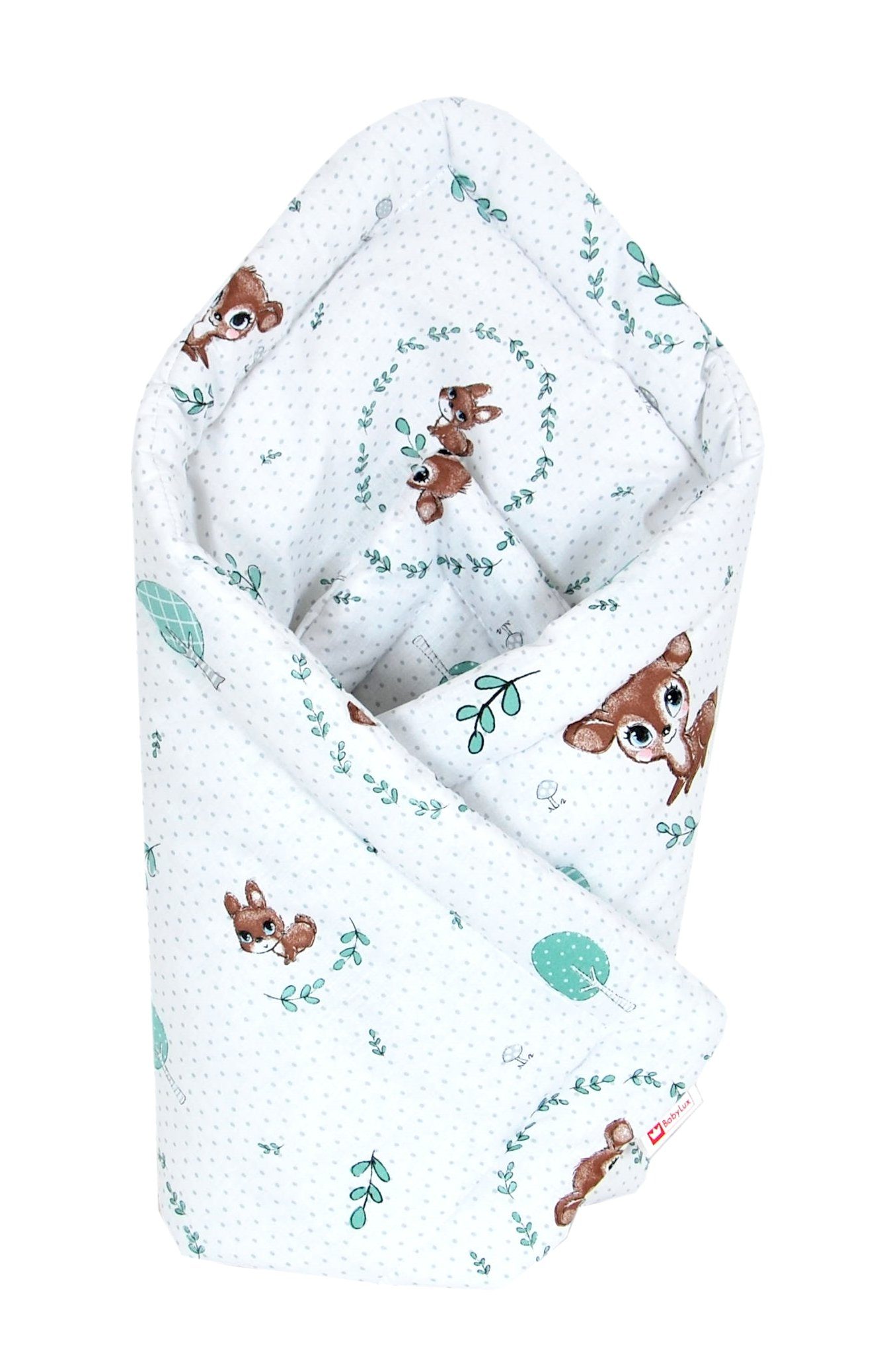 Babydecke BABYLUX Einschlagdecke BABYHÖRNCHEN 75x75cm Neugeborene, günstig online kaufen