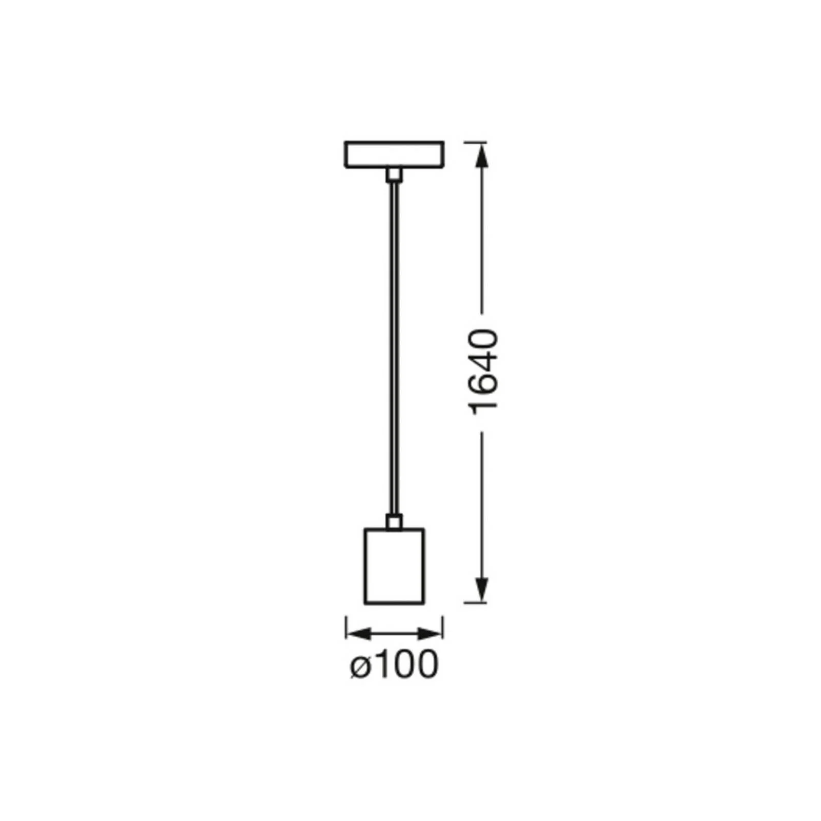 OSRAM Hängeleuchte VINTAGE 1906 ROUND, weiß, Metall, Ø 10 cm günstig online kaufen