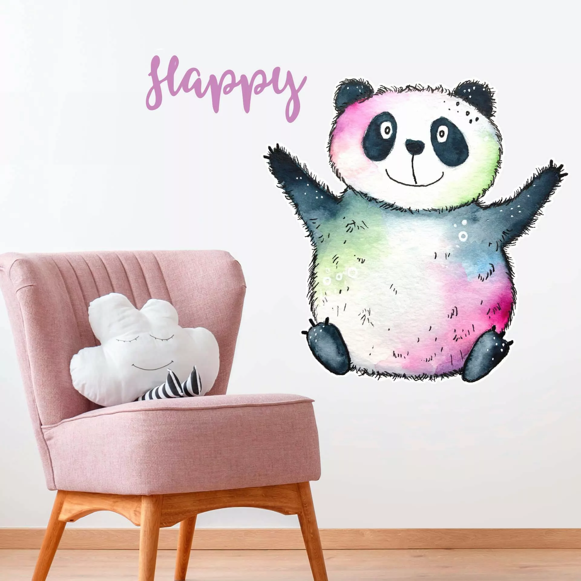 Wall-Art Wandtattoo »Happy Panda«, selbstklebend, entfernbar günstig online kaufen