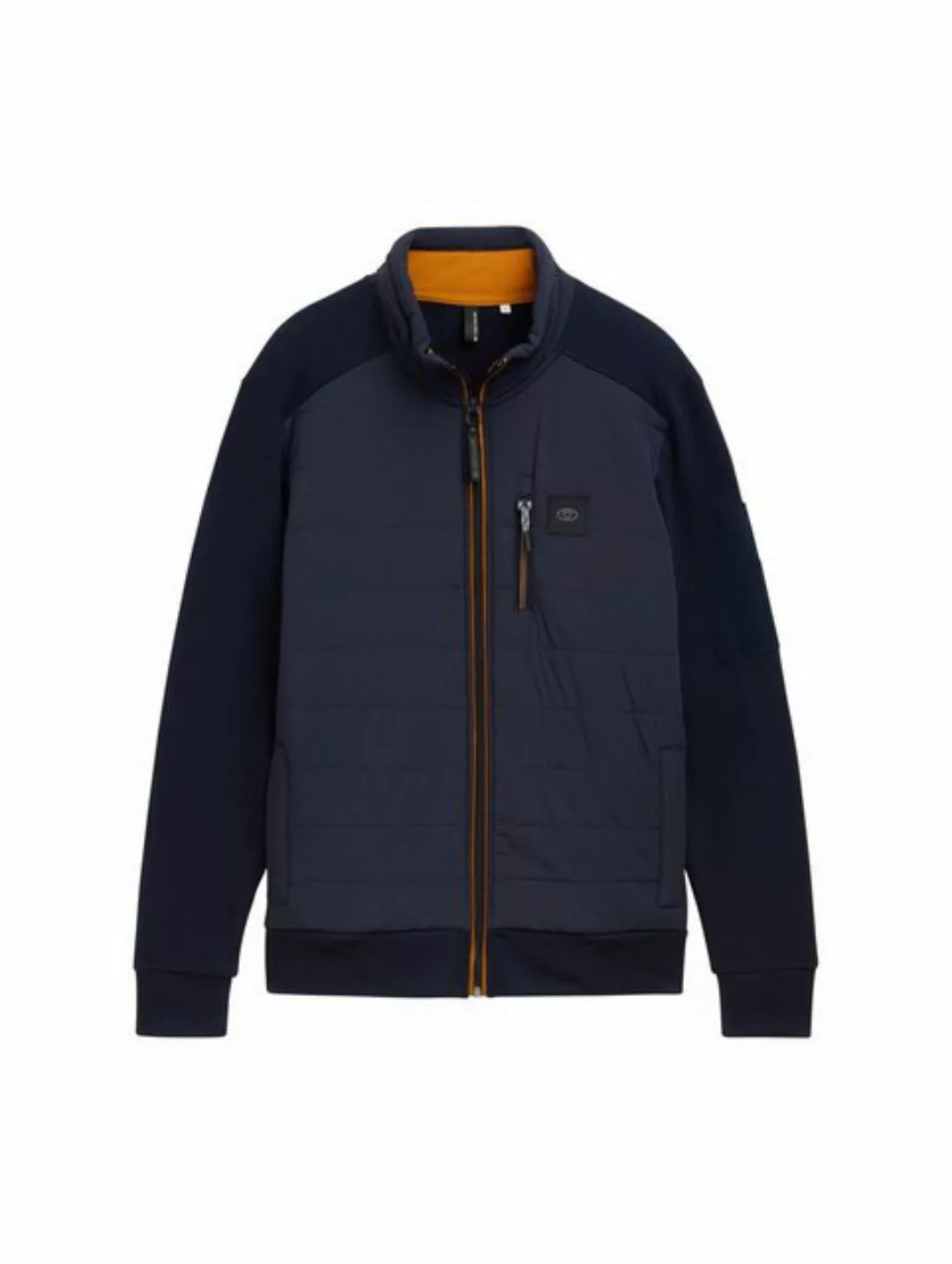 TOM TAILOR Sweatshirt hybrid sweat-jacket, sky captain blue günstig online kaufen