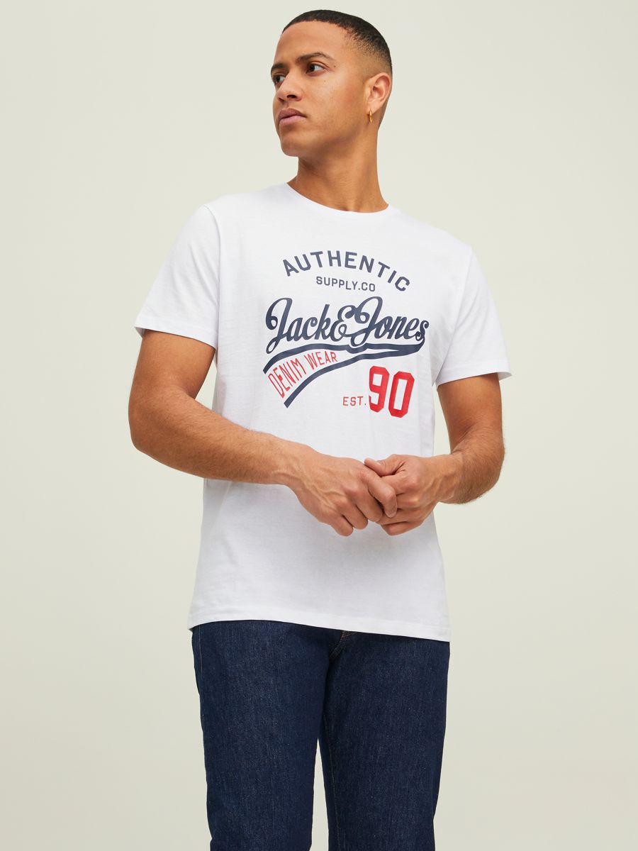 Jack & Jones T-Shirt JJETHAN 3er PACK (1-tlg) aus Baumwolle günstig online kaufen