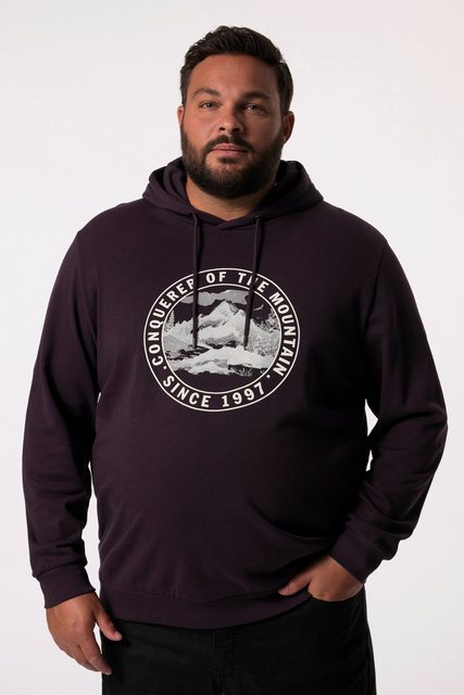 Men Plus Sweatshirt Men+ Hoodie Sweat Kapuze Brustprint bis 8 XL günstig online kaufen