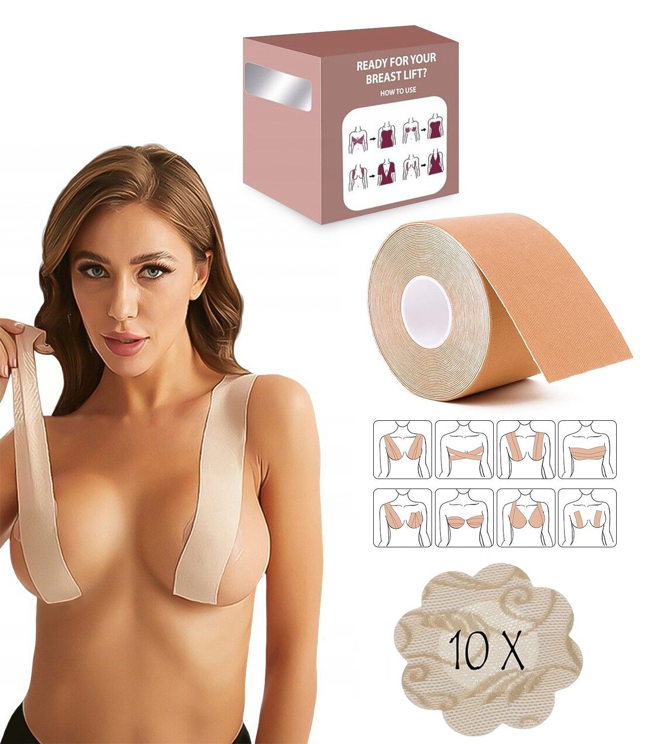 soulima Bügelloser BH Boob Tape Brustband günstig online kaufen