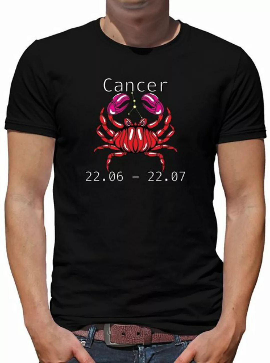 TShirt-People Print-Shirt Sternzeichen Krebs Modern Art günstig online kaufen