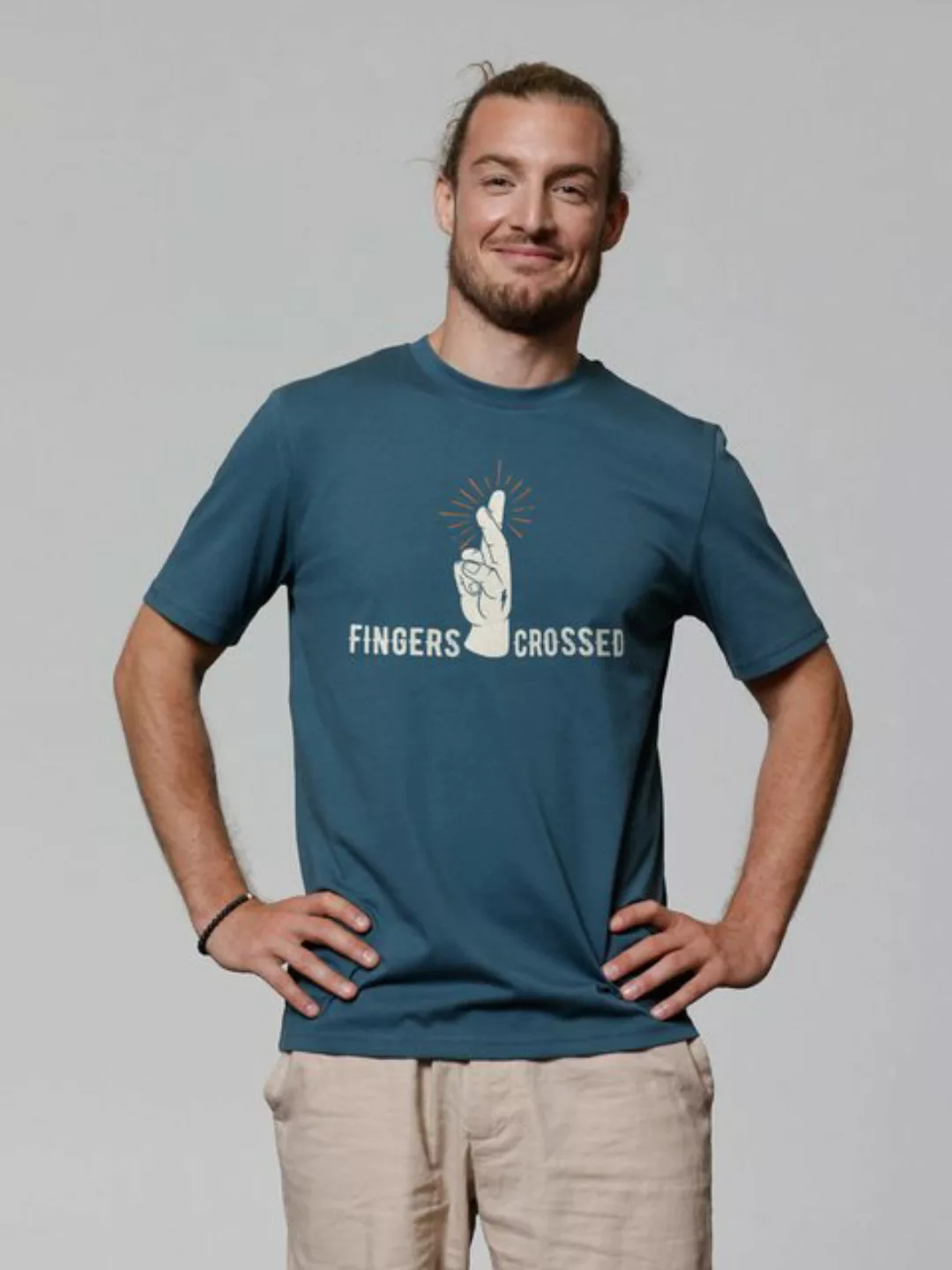 wat? Apparel T-Shirt Fingers crossed günstig online kaufen