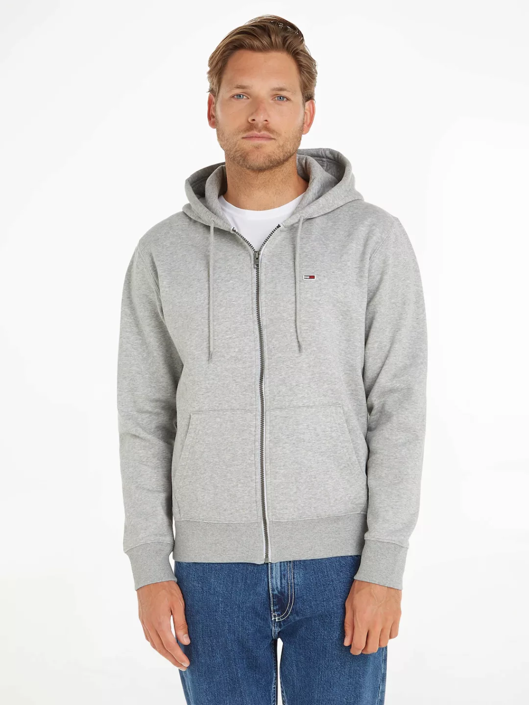 Tommy Jeans Kapuzensweatjacke "TJM REGULAR FLEECE ZIP HOODIE" günstig online kaufen