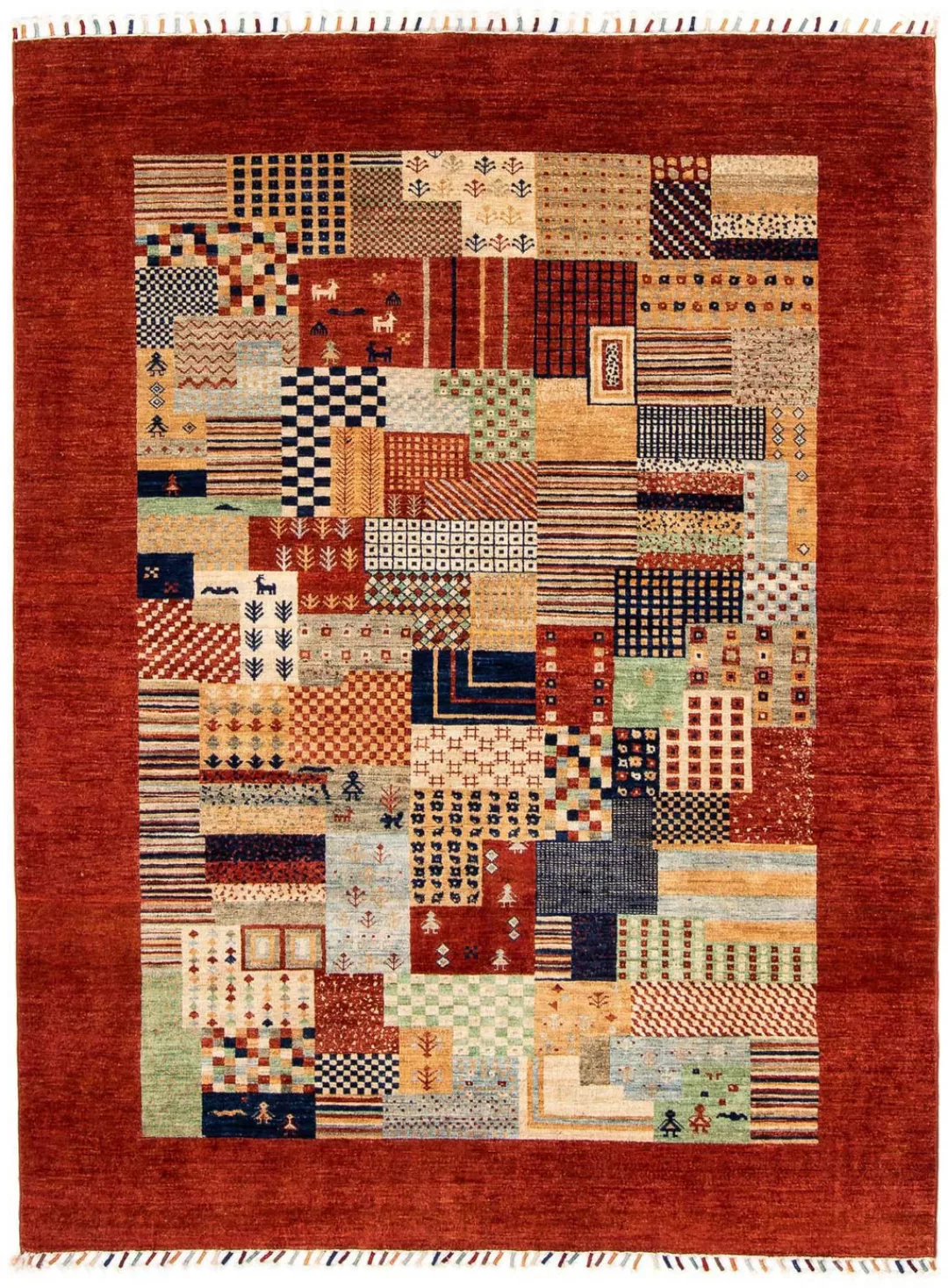 morgenland Orientteppich »Ziegler - 217 x 165 cm - dunkelrot«, rechteckig, günstig online kaufen